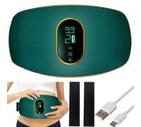 Masseur abdominal sans fil électrique pour la combustion et la digestion des graisses, masseur d'estomac pour la perte de poids, la sculpture du corps de massage de cellulite du ventre (Green)