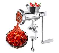 Masseur alimentaire à manivelle à main: outil de moulin compact, construction en acier solide, lames tranchantes, assemblage facile, accessoire de cuisine fiable | Choix pratique pour l