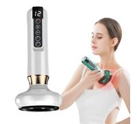 Masseur Anti Cellulite, 12 Vitesses Appareil de Massage par Ventouse Électrique, Appareil Anti-Cellulite Masseur Électrique à Ventouses Chargement de Type-C Massage (Blanc)