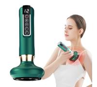 Masseur Anti Cellulite, 12 Vitesses Appareil de Massage par Ventouse Électrique, Appareil Anti-Cellulite Masseur Électrique à Ventouses Chargement de Type-C Massage (Vert)