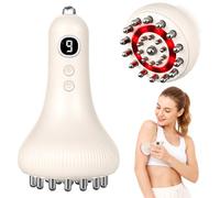Masseur Anti Cellulite, HOVCEH Appareil Anti Cellulite avec Micro-courant | Vibrations et Chaleur, 9 Niveaux Ventouse Electrique Anticellulite pour Ventre, Jambes, Bras et Dos
