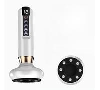 Masseur Anti Cellulite, Portable Masseur De Graisse Corporelle À Ventouses Pour Cellulite, Dispositif De Grattage Masseur Électrique,Massage Du Corps Entier, Gua Sha, Cupping (Blanc)