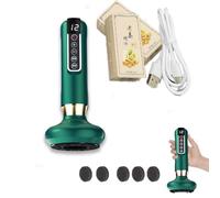 Masseur Anti - Cellulite ReSkin, Anti Cellulite Puissant Appareil Masseur with 12 Vitesses Pour Massage, Ventouse De Massage Contre La Cellulites for Gua Sha, Soulager Les Douleurs Musculaires (Green)