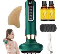 Masseur Anti Cellulite,Ventouse Electrique anti cellulite aux Huile Essentielles,Ventouses De Massage Contre La Cellulite,Appareil De Sculpture Et De Modelage Du Corps (vert)