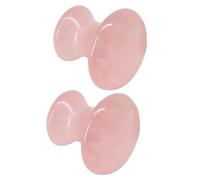 Masseur Baguette de Raclage Cristal Rose 2 Pièces pour Visage