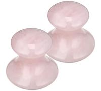 Masseur Bâton de Massage en Cristal Poudreux 2pcs Rose