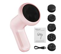 Masseur cellulite sans fil - Masseur lymphatique à main réglable | Masseurs de tissus avec 5 têtes interchangeables | Appareils de sculpture pour femmes, adu