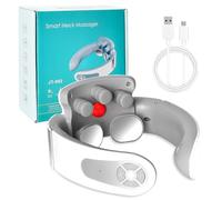 Masseur Cervical, 5 Modes 15 Intensités Masseur électrique à Impulsions Cervicales, Massage Cou Portable avec Thérapie Thermique à 42°C, Neuro Pulse Neck Massagers pour Les têtes de Relaxation