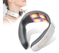 Masseur Cervical,6 Modes 9 Niveaux Massage de cou Electrique Intelligent,Massage à Impulsions sur 4 Têtes et Fonction de Chauffage à Température Constante pour Un massage Précis Au Bureau et à Maison