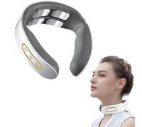 Masseur Cervical,6 Modes 9 Niveaux Massage de cou Electrique Intelligent,Massage à Impulsions sur 4 Têtes et Fonction de Chauffage à Température Constante pour Traitement des Douleurs au Cou