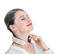 Masseur Cervical,6 Modes 9 Niveaux Massage de cou Electrique Intelligent,Massage à Impulsions sur 4 Têtes et Fonction de Chauffage à Température Constante pour Traitement des Douleurs au Cou