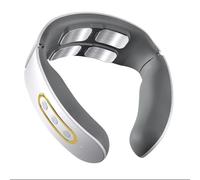 Masseur Cervical,6 Modes 9 Niveaux Massage de cou Electrique Intelligent,Massage à Impulsions sur 4 Têtes et Fonction de Chauffage à Température Constante pour Traitement des Douleurs au Cou