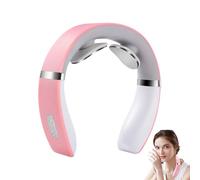 Masseur Cervical Chauffant - 10 Modes Acupression Et Thermothérapie Relaxant Portable Maison Bureau Voyage | Vibration Tissus Profonds, PC+Silicone, 15.9x15.6x4.1cm