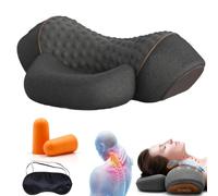 Masseur Cervical, Coussin De Massage Cervical Avec Traction, Soulager Les Tensions Cervicales, Masser Les Tissus Profonds Et Apaiser La Douleur (Gris Foncé)