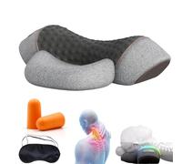 Masseur Cervical, Coussin De Massage Cervical Avec Traction, Soulager Les Tensions Cervicales, Masser Les Tissus Profonds Et Apaiser La Douleur (Gris Clair)