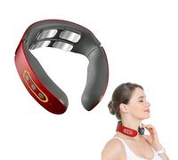 Masseur cervical de relaxation Cervical 6 Modes 9 Niveaux, 4 Têtes d'impulsions, Chauffage à Température Constante, pour hommes et femmes, pour le bureau et la maison