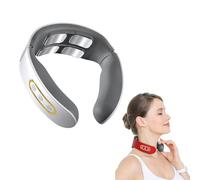 Masseur cervical de relaxation Cervical 6 Modes 9 Niveaux, 4 Têtes d'impulsions, Chauffage à Température Constante, pour hommes et femmes, pour le bureau et la maison