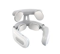 Masseur Cervical Électrique à Impulsions, 6 Modes de Massage & Chauffant, 16 Niveaux de Force Réglables, Massage Cou Portable Vocale pour Soulage les Douleurs Cervicales et les Raideurs Épaule