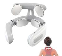 Masseur Cervical Électrique à Impulsions, 6 Modes de Massage & Chauffant, 16 Niveaux de Force Réglables, Massage Cou Portable Vocale pour Soulage les Douleurs Cervicales et les Raideurs Épaule (1 pcs)