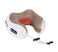 Masseur Cervical et Cou, ADURI Masseur Cervical avec Fonction Chauffage, 3 Niveaux de Force & 3 Modes, Coussin de Massage Électrique pour les Cervicales Douloureuses, Rechargeable par USB