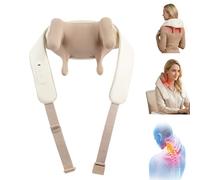 Masseur Cervical et Dorsal Rechargeable Type-C - 2400mAh, 3 Modes Shiatsu & 2 Chaleurs, 5 Largeurs Réglables, Silencieux (<45 dB) - Cadeau pour Parents, Bureau, Voyage (A)