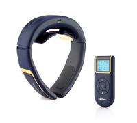 Masseur cervical impulsions électriques chauffant anti-douleur avec 2 électrodes