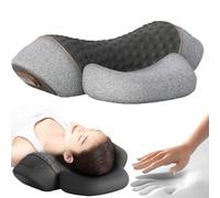 Masseur Cervical, Original Masseur Cervical 3en1, Es éPaules Et Le Dos, Massage Sans Fil Pour La Nuque Et Les éPaules, Masseur Dos et Cervicales avec Traction (Gris)