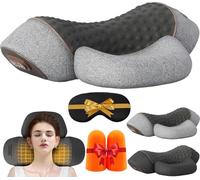 Masseur Cervical, Original Masseur Cervical 3en1 Traction, Chauffage, Massage, Soulager Les Douleurs Des Le Nuque, Épaules (Gris)