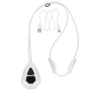 Masseur Cervical Portable Chauffant à Impulsions pour Nuque et Épaules | Silicone Abs, Batterie 1200 Mah, Usage Maison ou Bureau, Couleur Blanche, Léger et Transportable