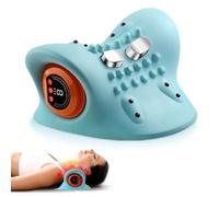 Masseur Cervical Sans Fil - Appareil de Massage Cervicales et Cou avec Chauffage - 6 Vitesses Ajustables & 3 Modes pour Relaxation et Soulagement