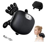 Masseur Cervical Sans fil, Massage Shiatsu 4D avec Pétrissage en Profondeur | USB Rechargeable, 3 Vitesses, 2 Niveaux de Chauffage (40°C/45°C), Cadeau pour Maman, Femmes et Hommes