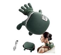 Masseur chauffant bionique, masseur Shiatsu portable for le cou et le dos, pétrissage bionique 4D et massage des mains réelles, utilisation à la maison et au bureau
