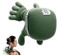 Masseur Chauffant Bionique, Masseur Shiatsu Portable USB Pour La Nuque Et Le Dos, Massage Électrique Par Pétrissage 4D En Profondeur, Design En Forme, Cadeau Pour Papa Et Maman,Green-One Size