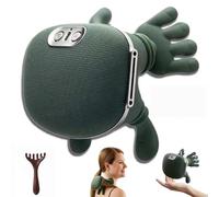 Masseur chauffant bionique, Siasso Massage,masseur Shiatsu portable sans fil pour le cou et le dos, massage électrique des tissus profonds 4D, design simulé de la main humaine（Avec peigne de massage）