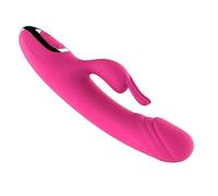 Masseur chauffant multifonctionnel modes de massage par vibration 9 commutables, charge magnétique USB, matériau en silicone étanche J10