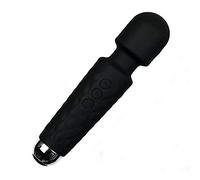 Masseur ClitorIDE Vibrateur vaginal Anal Gode Femme Vibrant 20 cm J01 (Noir)