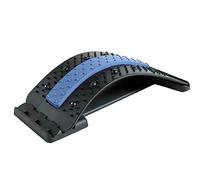 Masseur/correcteur de magnétothérapie d'étirement de Traction d'arc de Taille/Dos pour détendre Les Muscles et soulager la Douleur (Couleur:Noir + Bleu, Taille: 38,5 x 16,8 cm)