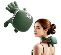 Masseur Cou, Massage Cervicales et Cou, Coussin Relaxant Cervical, Masseur Shiatsu Dos et Cou, Coussin de Massage éLectrique Pétrissage, Réglage à 3 Vitesses avec Chaleur