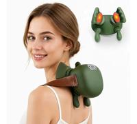 Masseur Cou, Massage Cervicales et Cou, Coussin Relaxant Cervical, Masseur Shiatsu Dos et Cou, Coussin de Massage éLectrique Pétrissage, Réglage à 3 Vitesses avec Chaleur