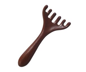 Masseur Crânien Bois Râteau Grattoir Cou Méridien Manuel Portable Bois