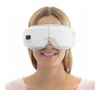 InnovaGoods Masseur oculaire 4-en-1 Northix, compression d'air, soulage la fatigue oculaire, blanc