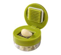 Masseur d'ail | Ail Press Triter | Chopper Garrlic avec brosse à éplucher et nettoyant | Gadgets de cuisine professionnels réutilisables pour gingembre et légumes râpés