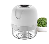 Masseur d'ail électrique, Chopper Veggie Portable Electric - Outil à ail - Gadget de Cuisine Sans Fil Chargement USB Processeur de Nourriture Petit pour Camping de Cuisine en Plein Air