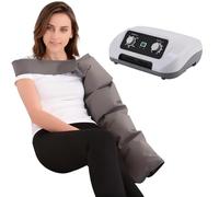 Masseur de bras portable Widppsopt à 4 chambres avec compression d'air pour usage domestique - Système de pressothérapie électrique - Thérapie à bras unique pour les employés de bureau - Drainage