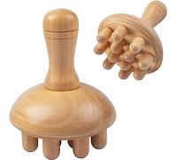 Masseur de champignons en bois | Outil de massage manuel pour thérapie du bois anti-cellulite, vers à bois, drainage lymphatique, soulagement de la tension musculaire, utilisation