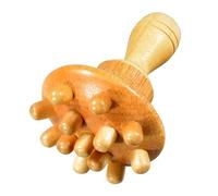 Masseur de champignons en bois - outils de sculpture du corps du hêtre, rouleau de massage à point de déclenchement | Soulagement musculaire des tissus profonds, outils de massage en bois pour la tens