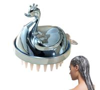 Masseur de cheveux exfoliant pour cuir chevelu - Brosse de massage amovible pour cuir chevelu - Avec poils en silicone doux - Peigne de douche pour homme et femme
