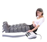 Masseur de compression d'air à 6 cavités, bottes de drainage lymphatique électriques avec bandages de bras, jambes, taille pour pieds, chevilles et mollets