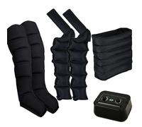 Masseur de compression d'air à 6 cavités - Masseur de pressothérapie pour jambes, bras et taille pour drainage lymphatique, circulation et soulagement de la douleur