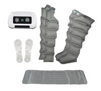 Masseur De Compression D'air Électrique À 6/4 Cavités Pressothérapie Jambe Masseur Bottes De Compression Machine Favoriser La Circulation Sanguine (Grey 2legs+2arms+waist, 6 Cavity)